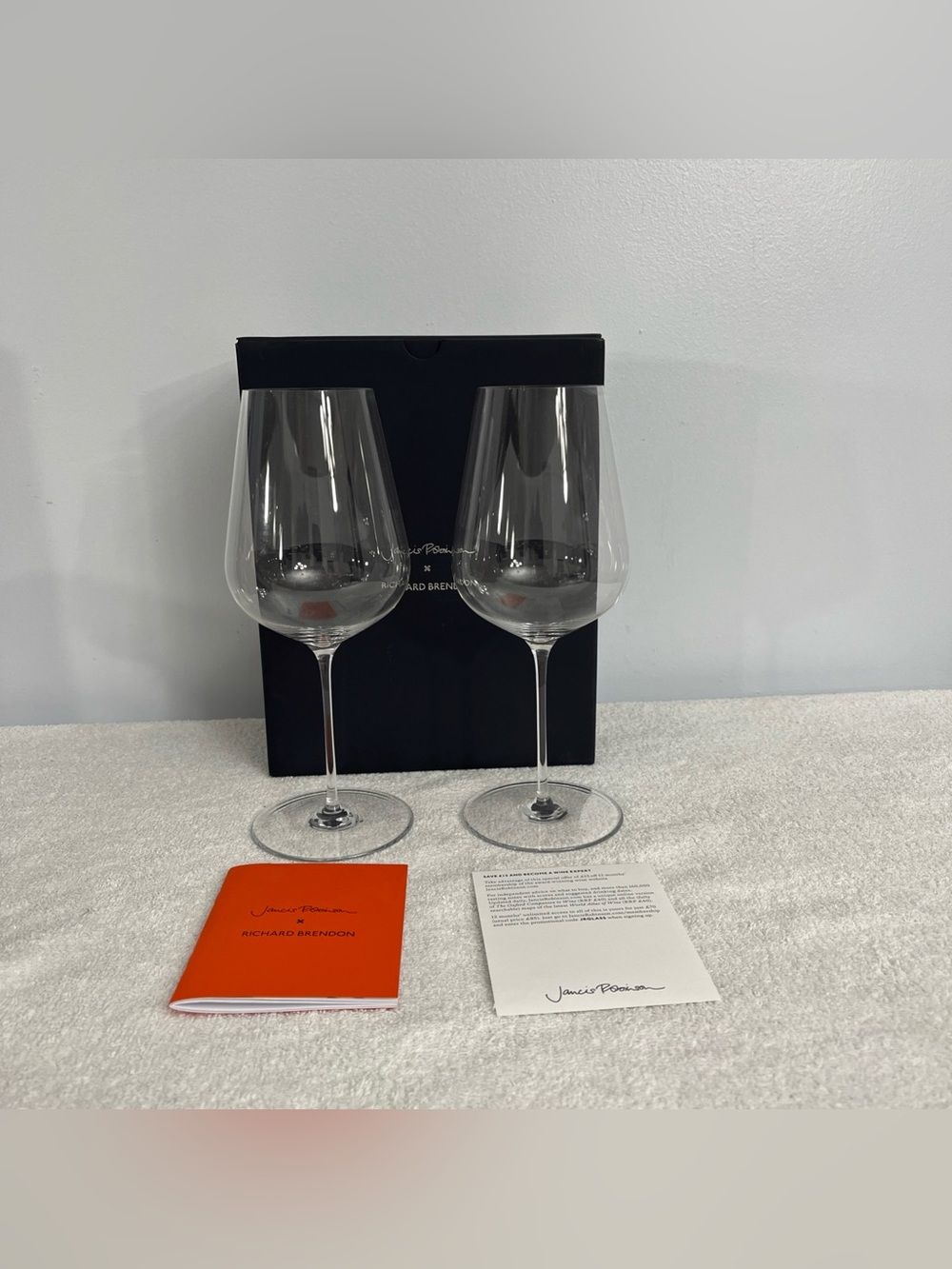 Richard Brendon X Jancis Robinson Wine Glasses Mouth - Blown Crystal Set Of 2